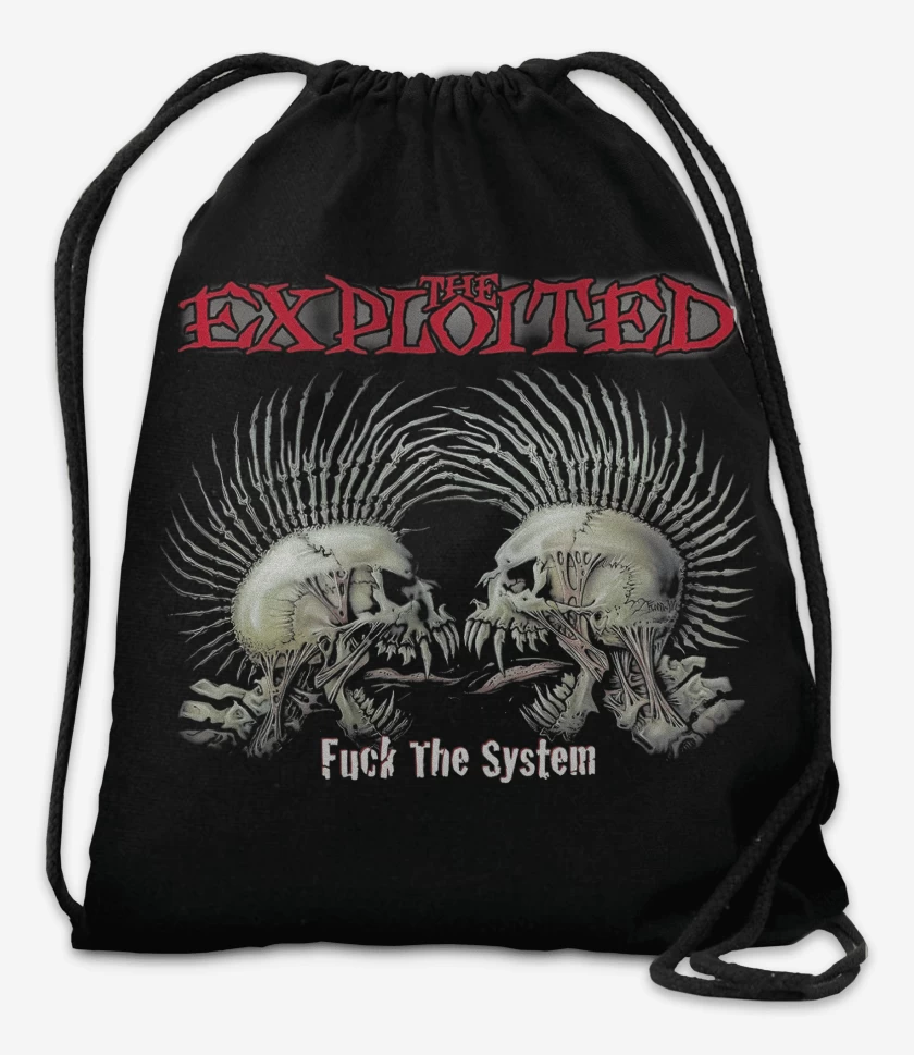 Mochila Negro de The Exploited Fuck the System