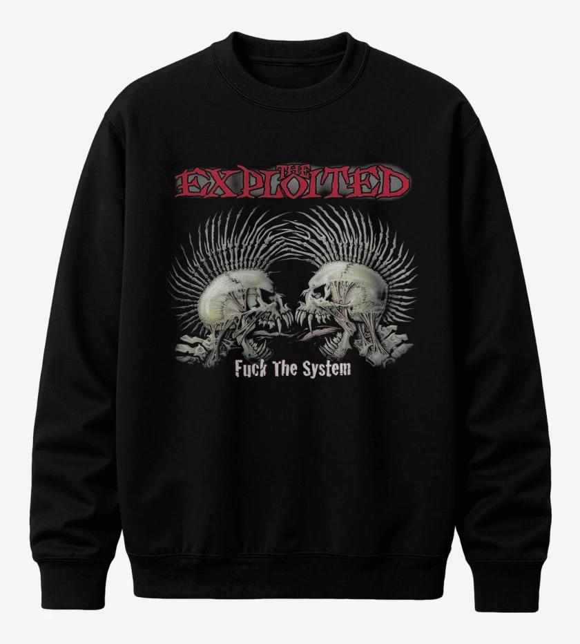 Poleron polo The Exploited Fuck the System
