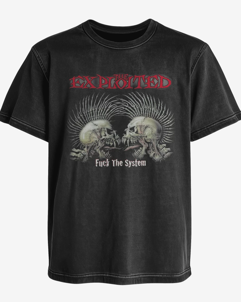 Polera desgastada The Exploited Fuck the System