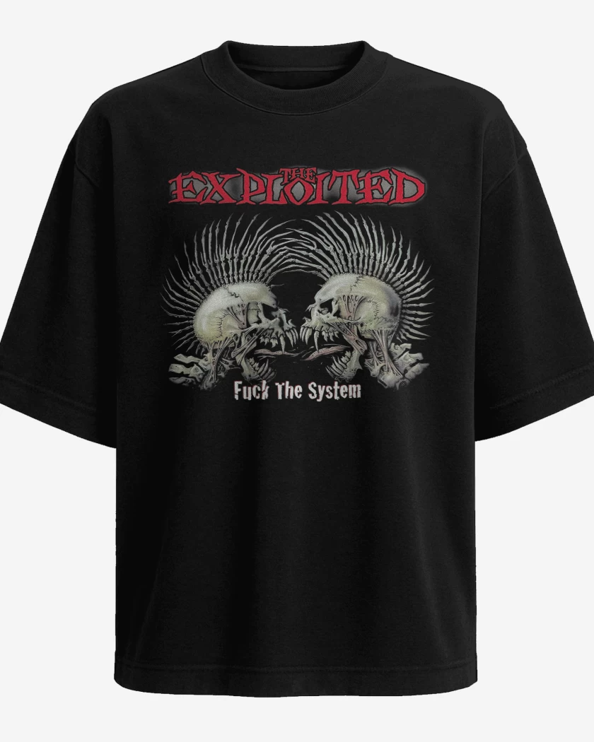 Polera Oversize The Exploited Fuck the System