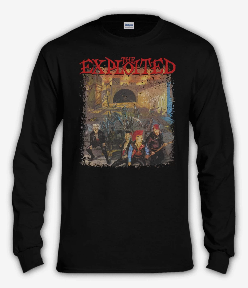 Polera manga larga Negro de The Exploited Troops of Tomorrow