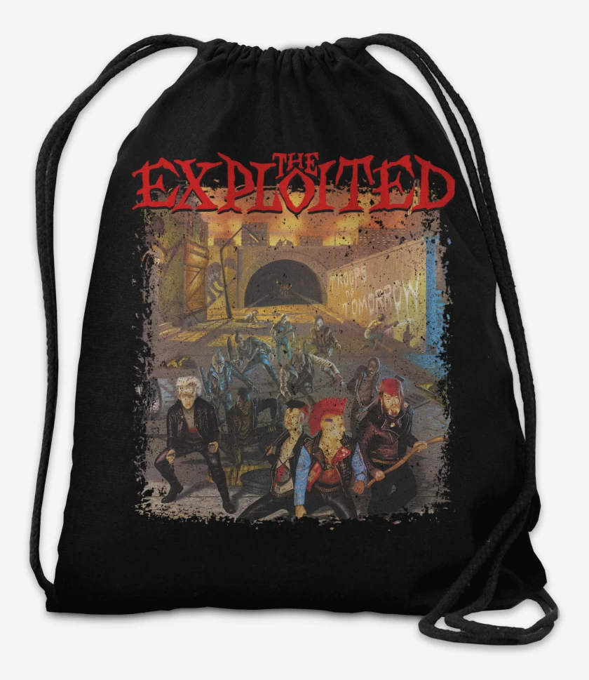 Mochila Negro de The Exploited Troops of Tomorrow