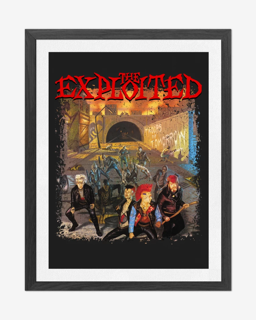 Cuadro decorativo Negro de The Exploited Troops of Tomorrow