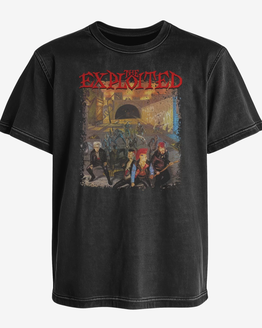 Polera desgastada The Exploited Troops of Tomorrow
