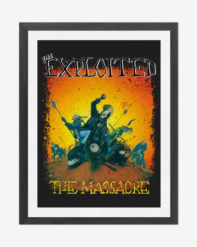 Cuadro decorativo Negro de The Exploited The Massacre