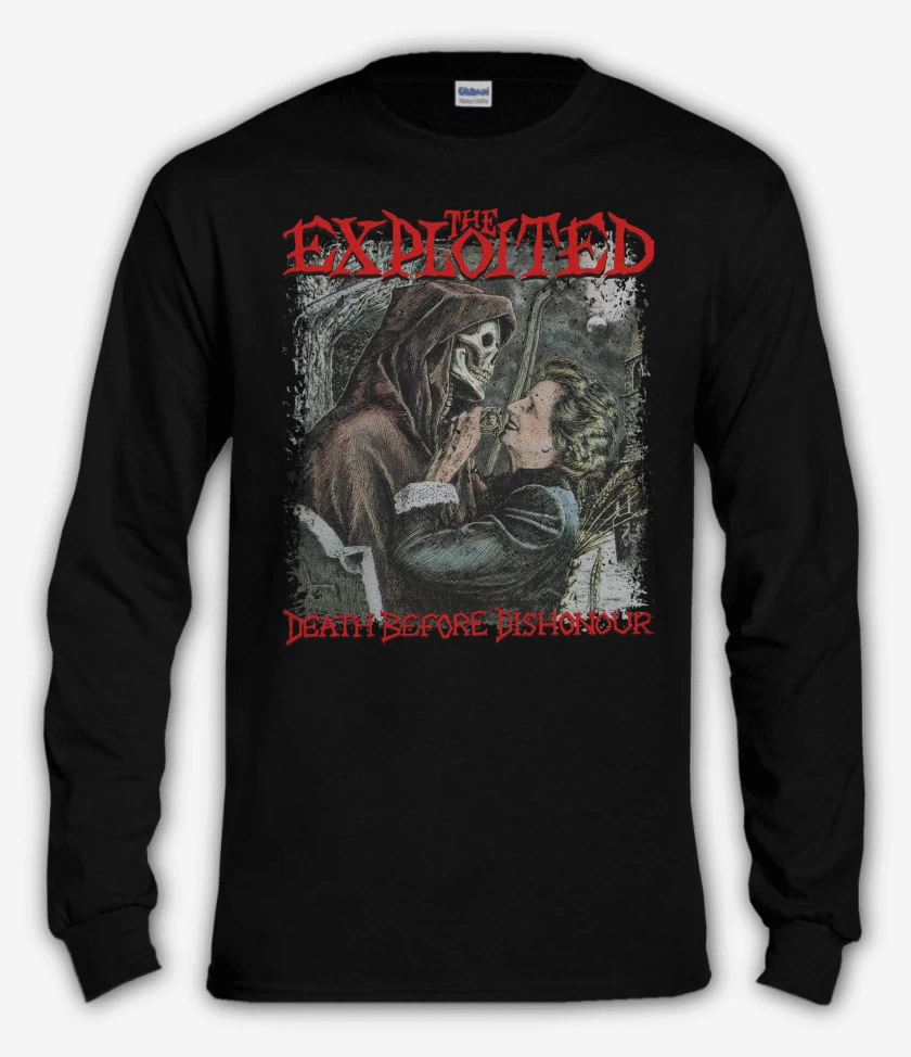 Polera manga larga Negro de The Exploited Death Before
