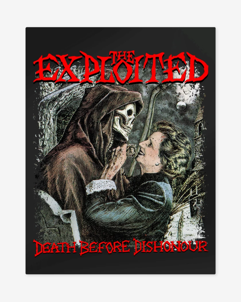 Print metalico Negro de The Exploited Death Before