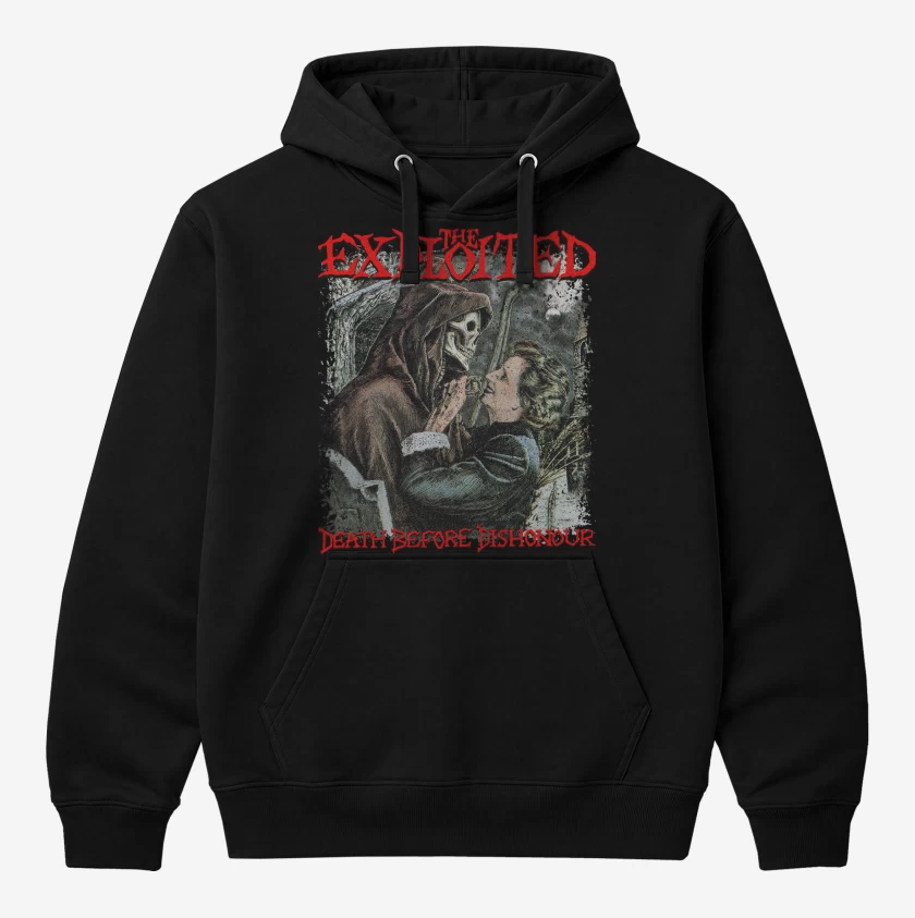 Polerón Canguro Negro de The Exploited Death Before