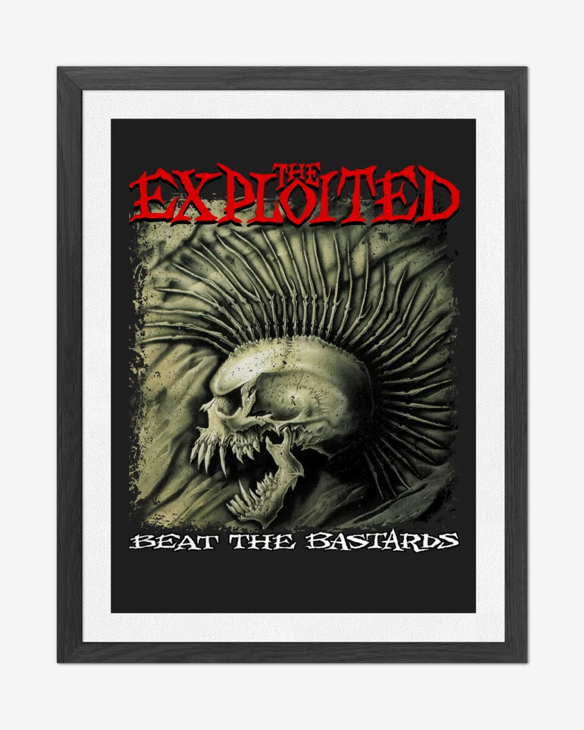 Cuadro decorativo Negro de The Exploited Beat the Bastards