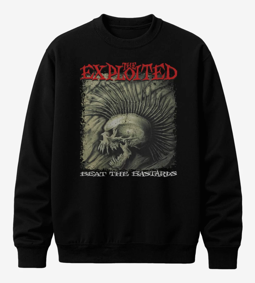 Poleron polo The Exploited Beat the Bastards