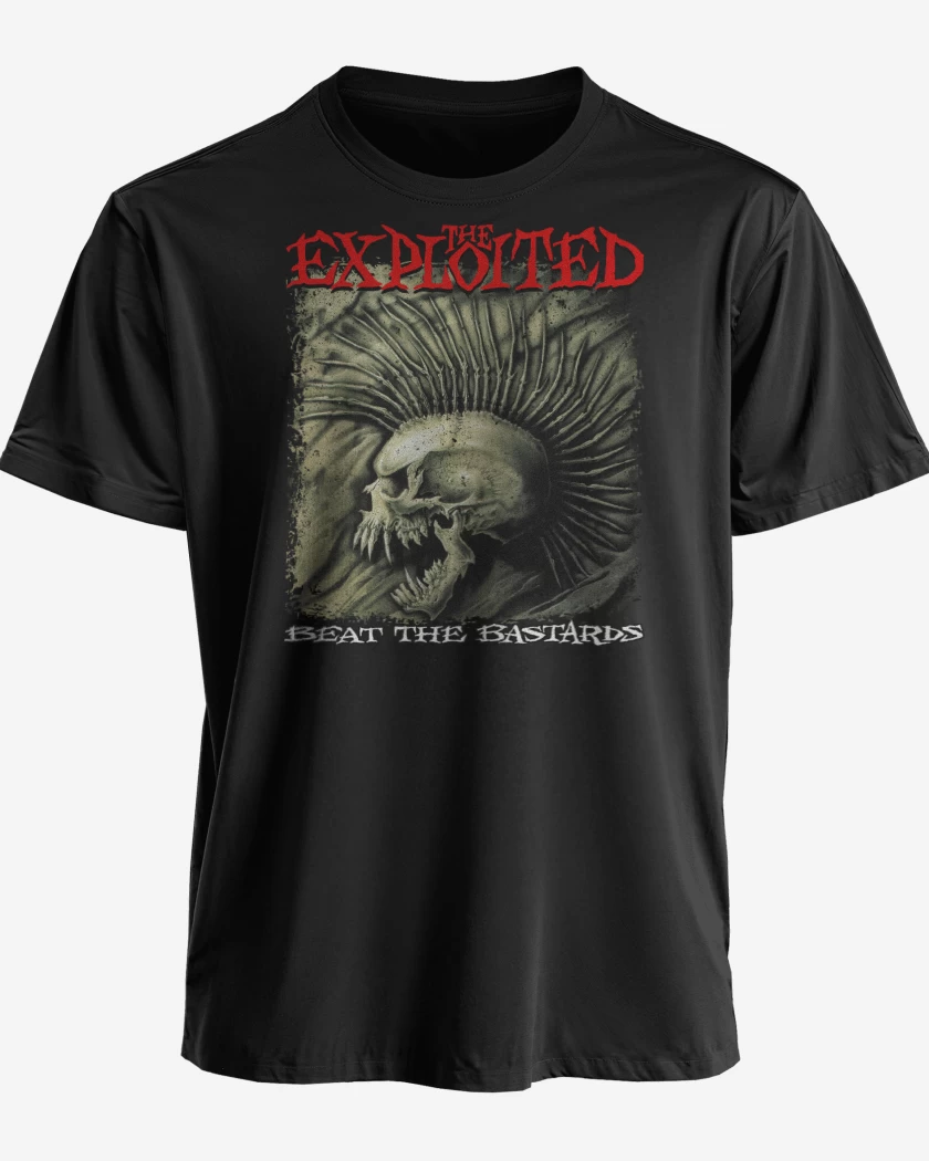 Polera premium Negro de The Exploited Beat the Bastards