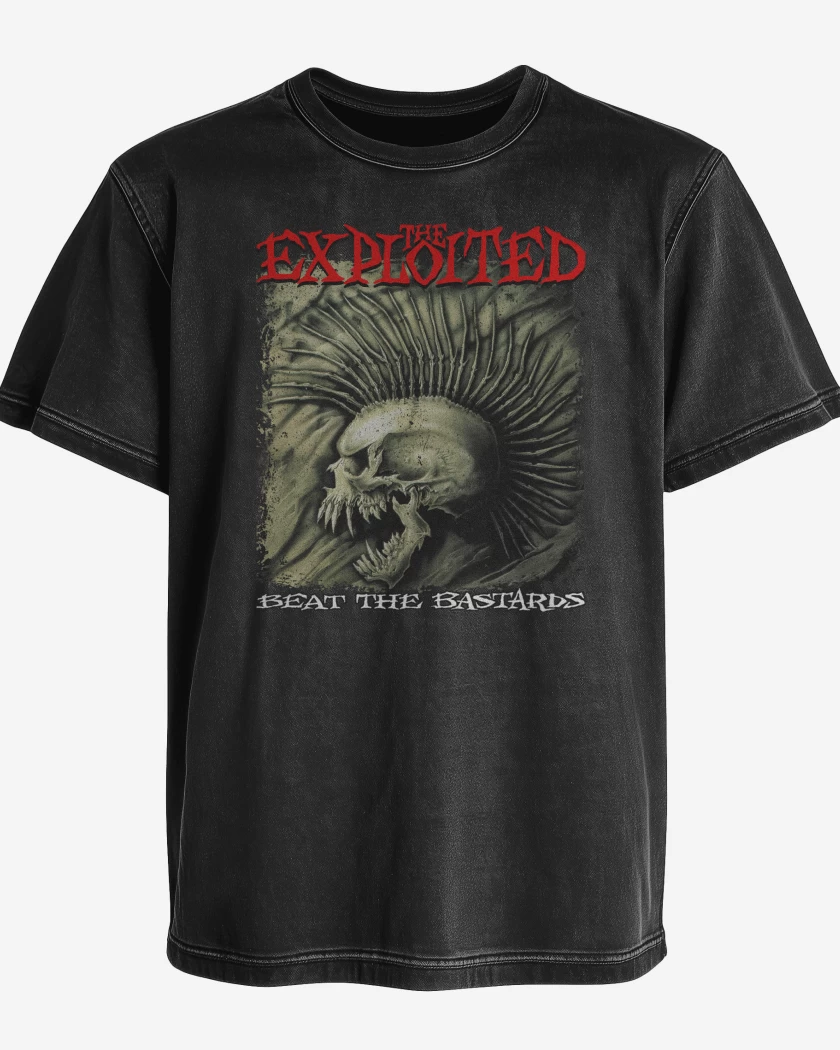 Polera desgastada The Exploited Beat the Bastards