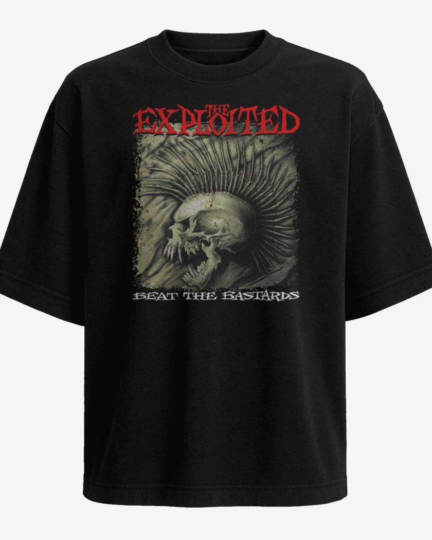 Polera Oversize The Exploited Beat the Bastards
