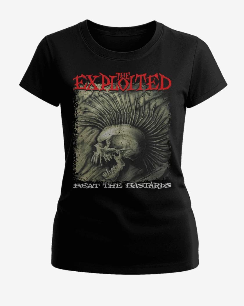 Polera de Mujer Negro de The Exploited Beat the Bastards