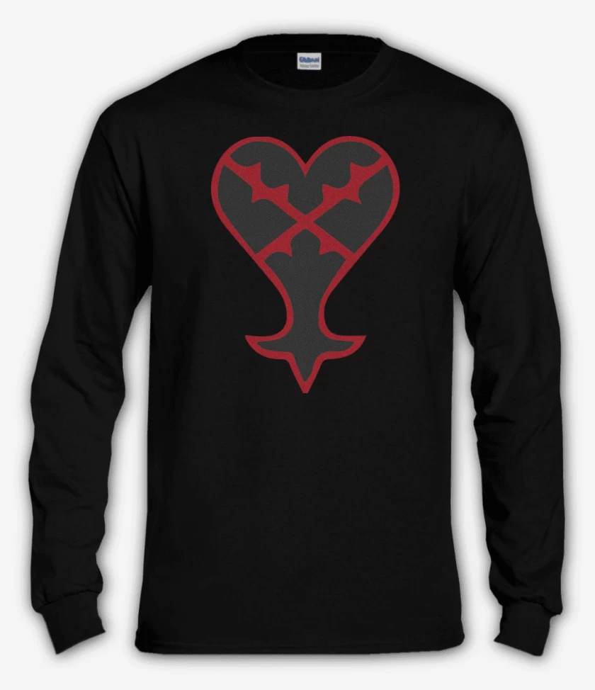 Polera manga larga Negro de Kingdom heart