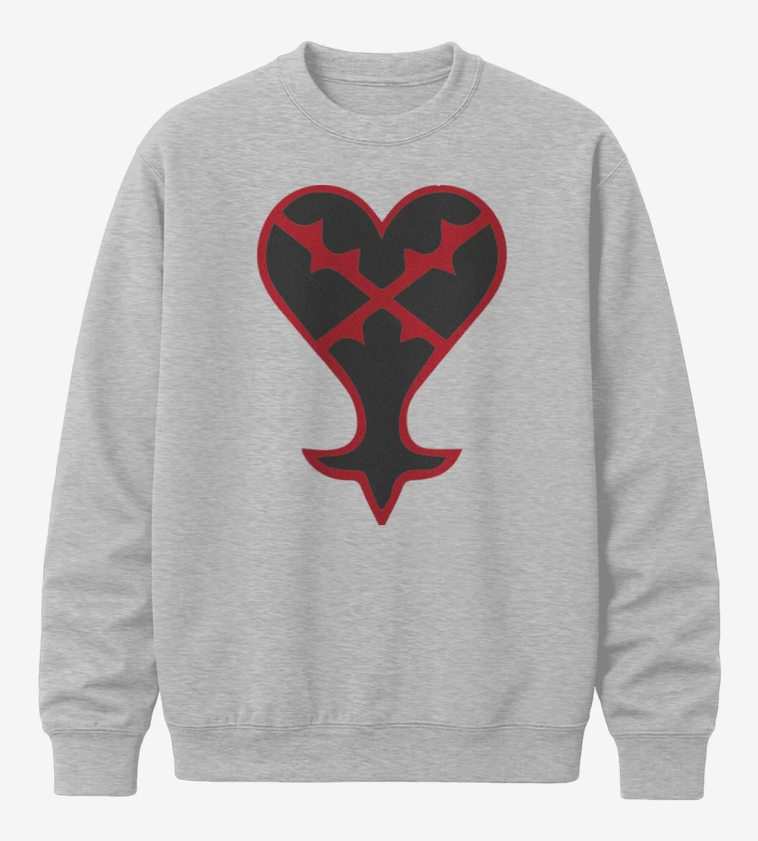 Poleron polo Gris Melange de Kingdom heart