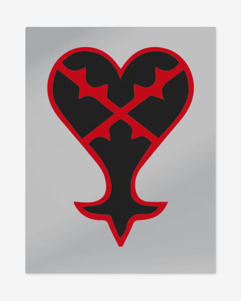 Print metalico Gris Melange de Kingdom heart