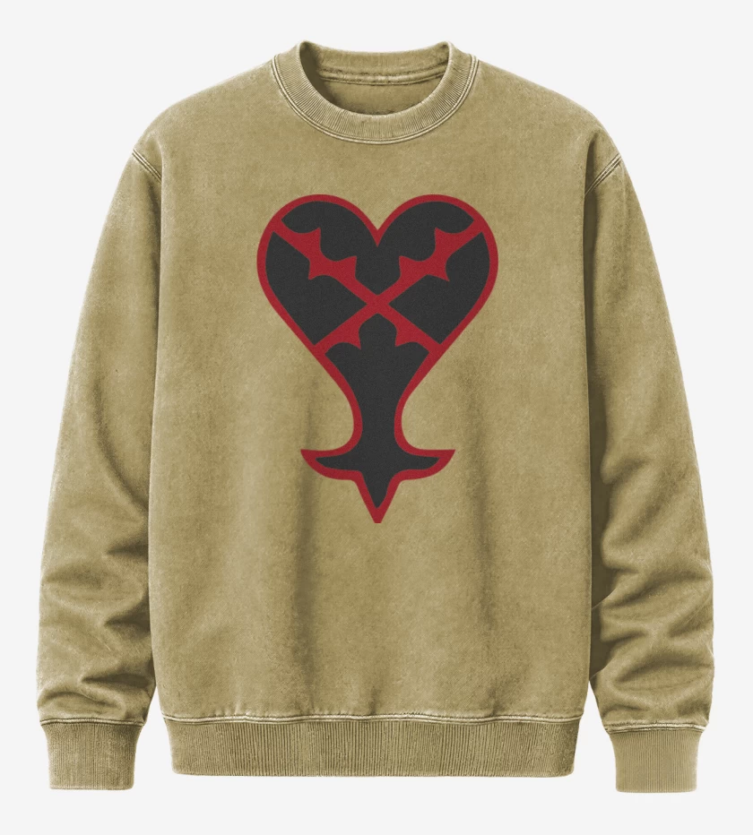 Poleron Polo Acid Wash Beige de Kingdom heart
