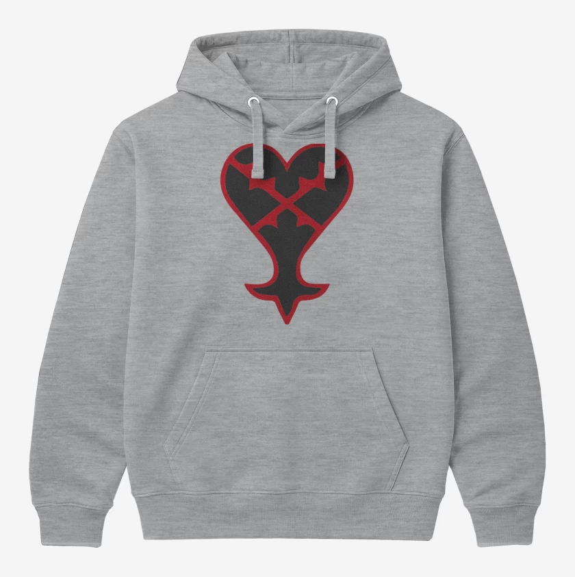 Polerón Canguro Gris Melange de Kingdom heart