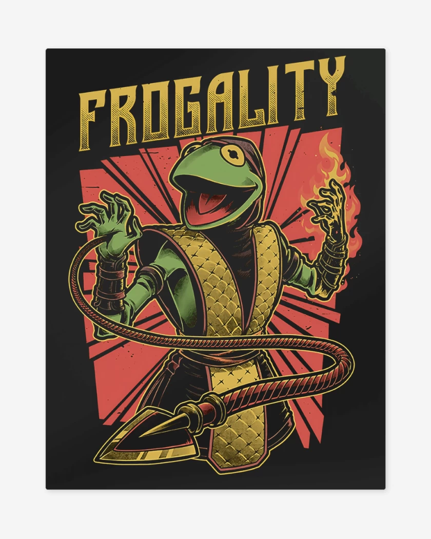 Print metalico Negro de Frogality