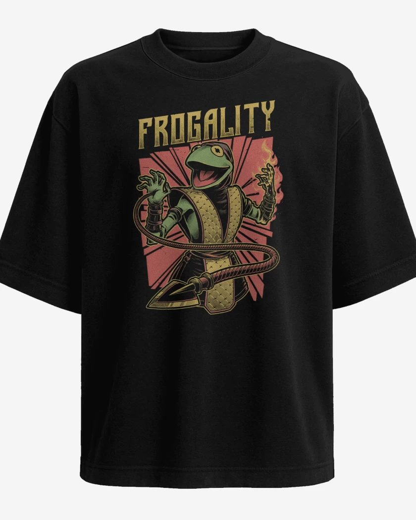Polera Oversize Negro de Frogality