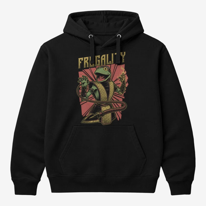 Polerón Canguro Negro de Frogality