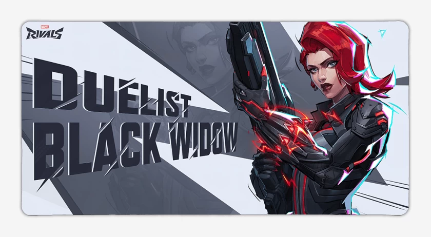 Mouse pad Gamer Black Widow Marvel Rivals