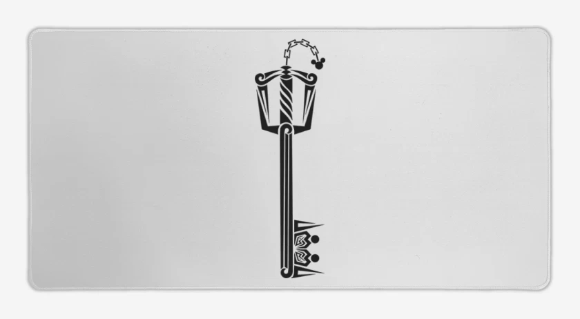 Mouse pad Gamer Blanco de Keyblade