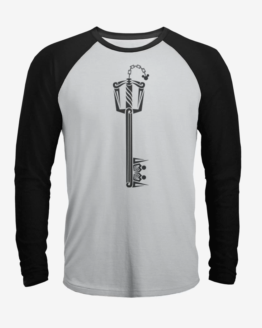 Polera Raglan Blanco / Negro de Keyblade