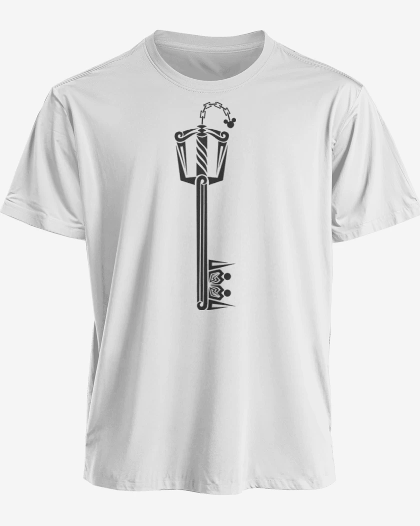 Polera premium Blanco de Keyblade