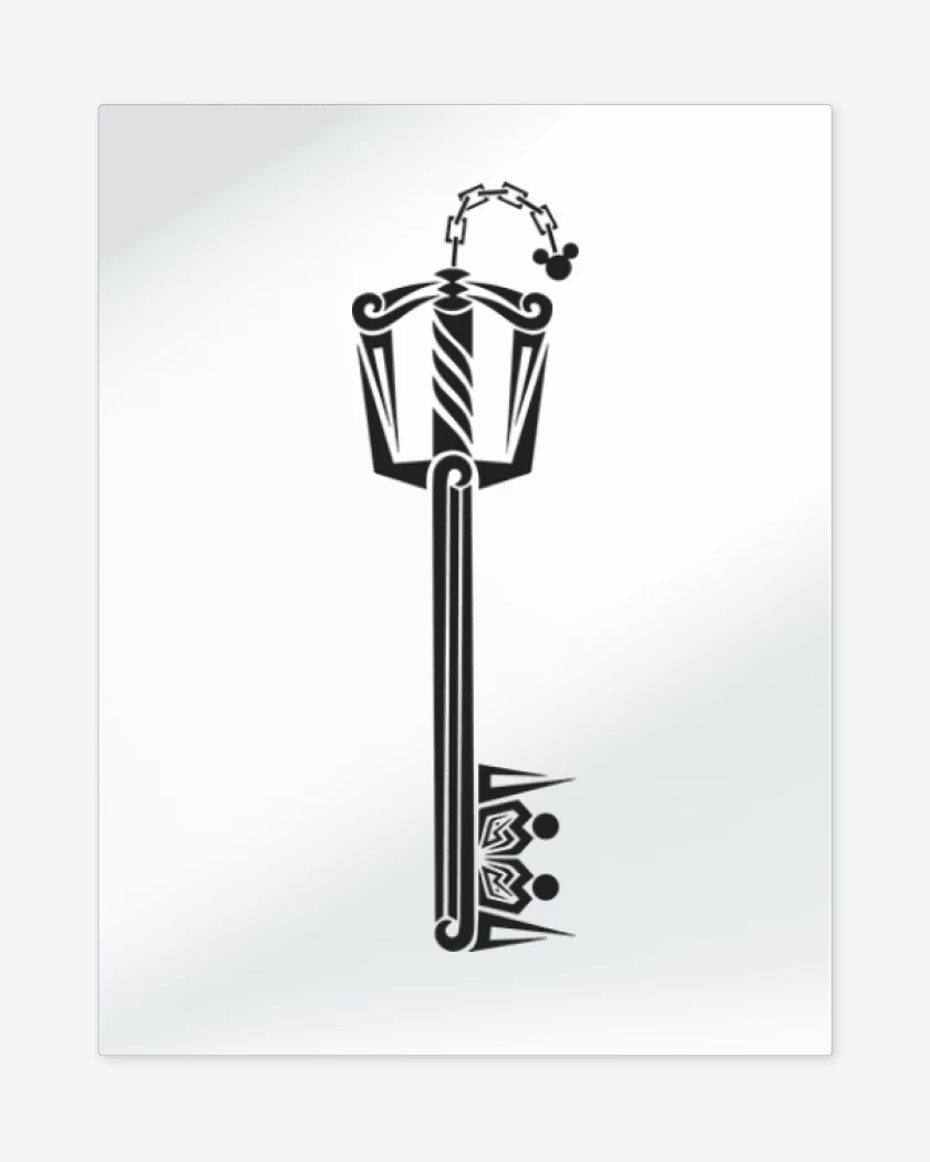 Print metalico Keyblade
