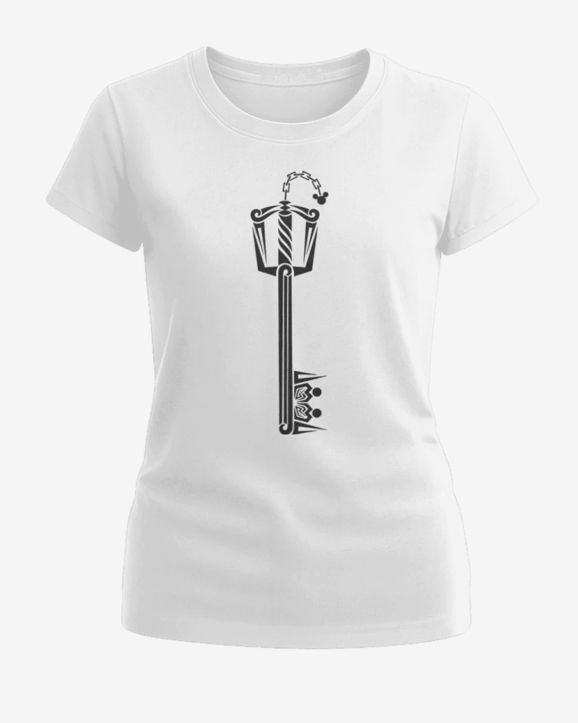 Polera de Mujer Blanco de Keyblade