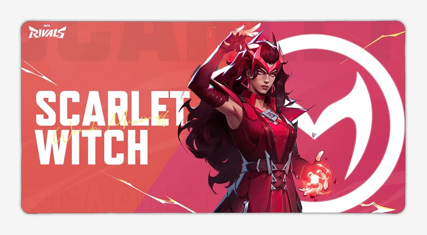 Mouse pad Gamer Negro de Wanda Marvel Rivals