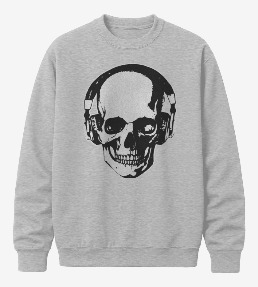Poleron polo Calavera Audifonos