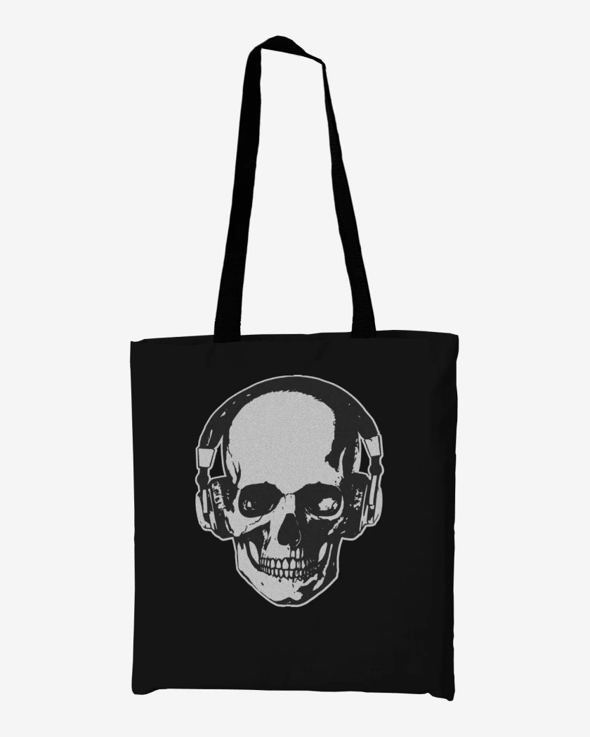 Totebag Calavera Audifonos