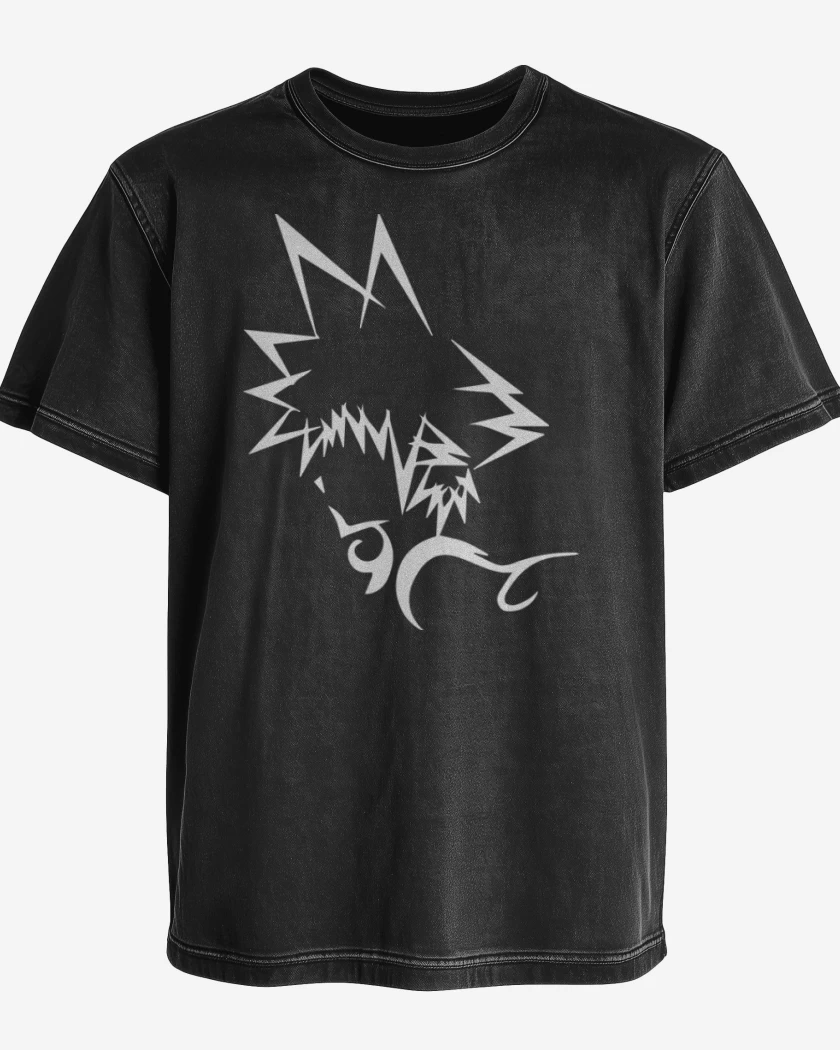 Polera desgastada Negro de Sora
