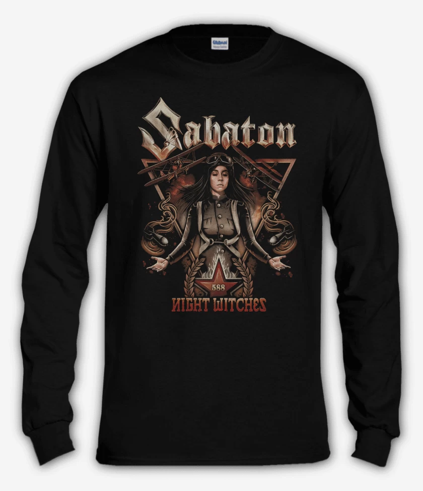 Polera manga larga Sabaton Night Witches