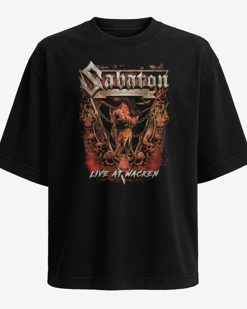 Polera Oversize Sabaton Live at Wacken