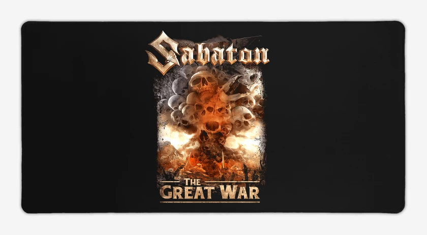 Mouse pad Gamer Negro de Sabaton The Great