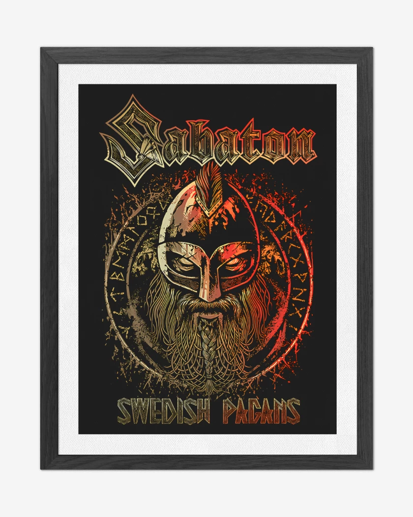 Cuadro decorativo Sabaton Swedish Pagans
