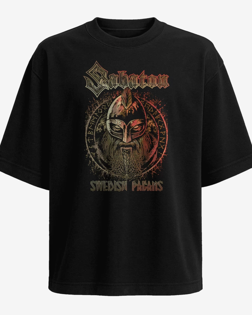Polera Oversize Sabaton Swedish Pagans