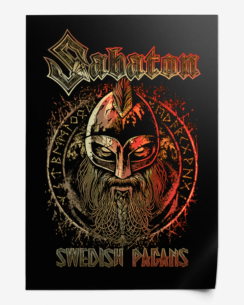 Print Sabaton Swedish Pagans