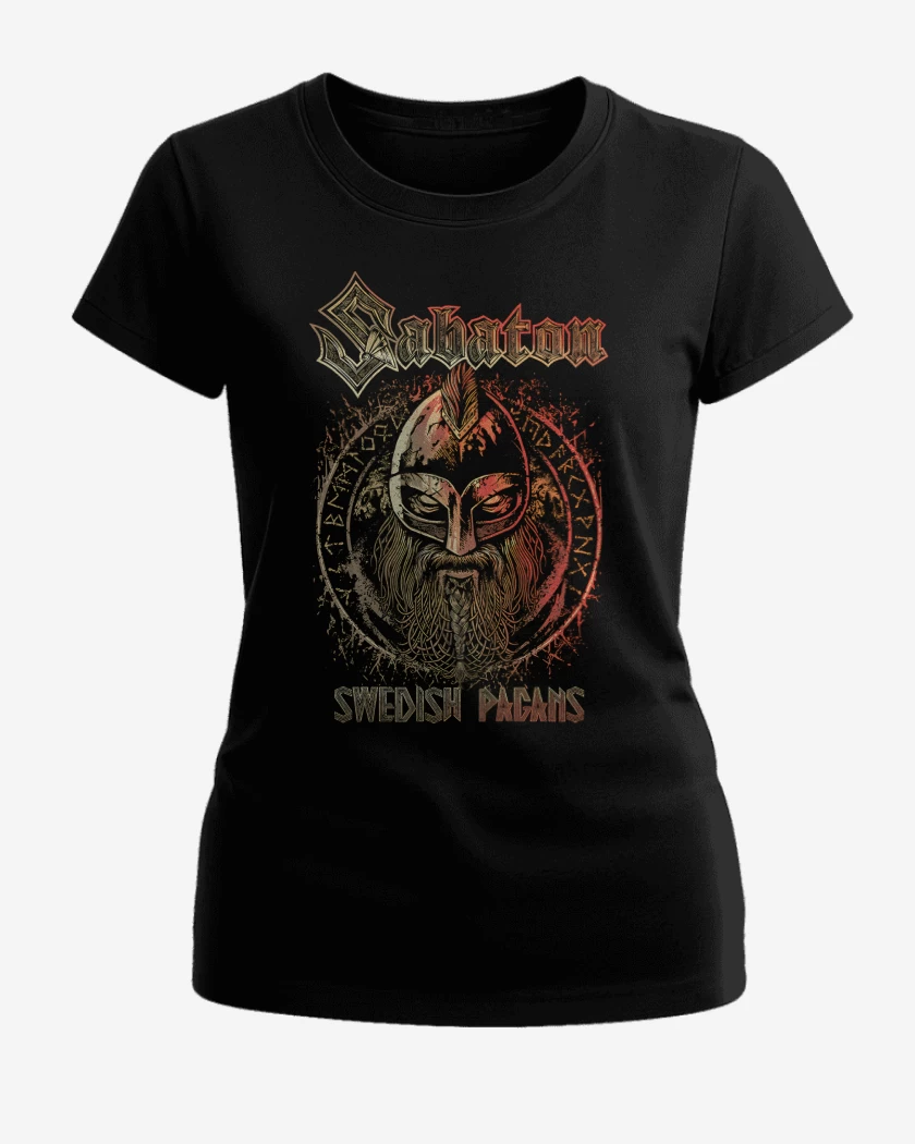 Polera de Mujer Negro de Sabaton Swedish Pagans