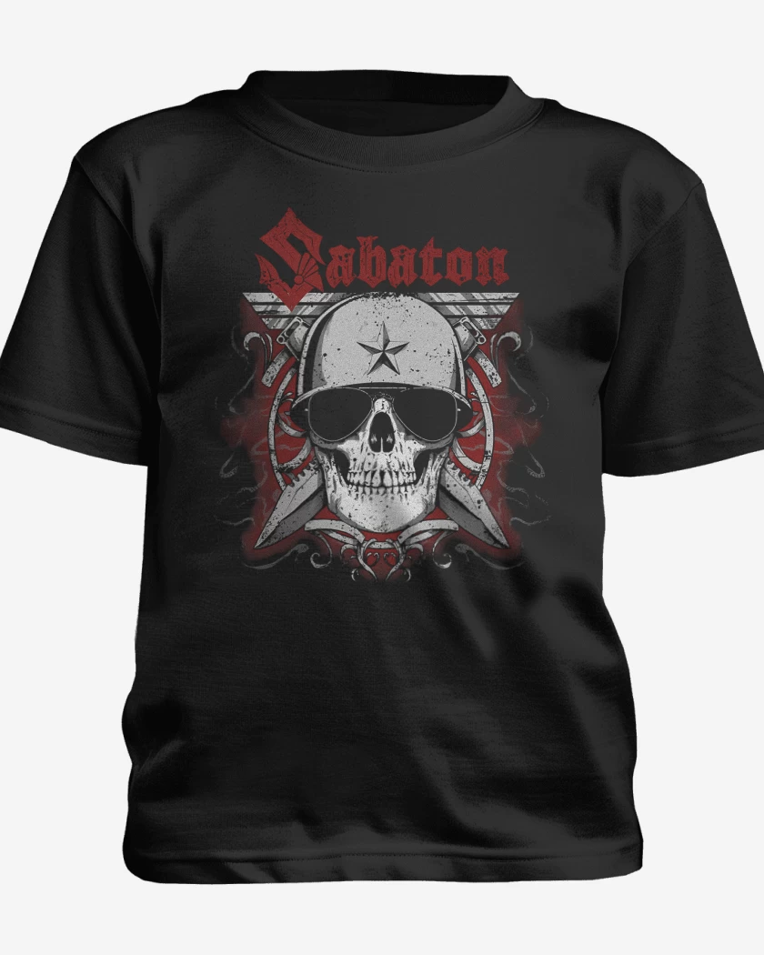 Polera de niño Negro de Sabaton Soldier