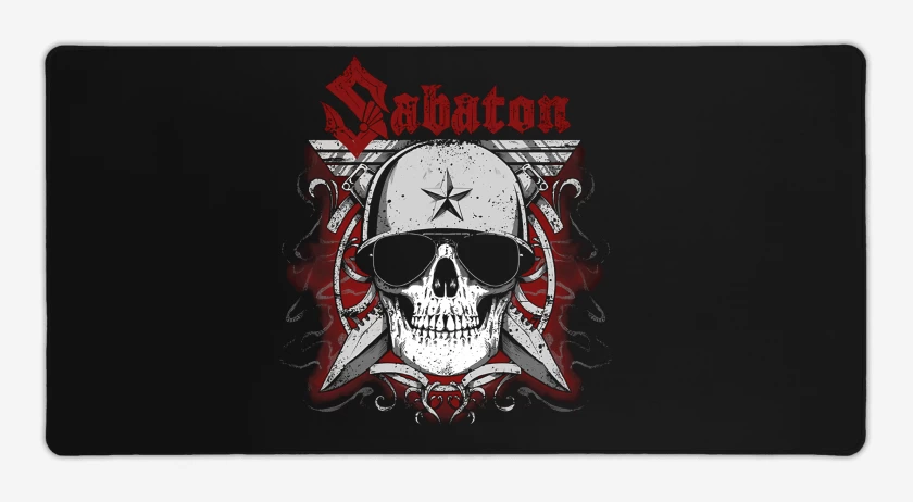 Mouse pad Gamer Negro de Sabaton Soldier