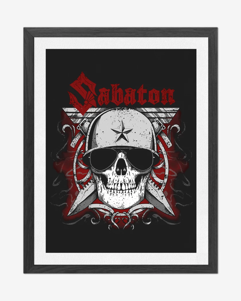 Cuadro decorativo Negro de Sabaton Soldier