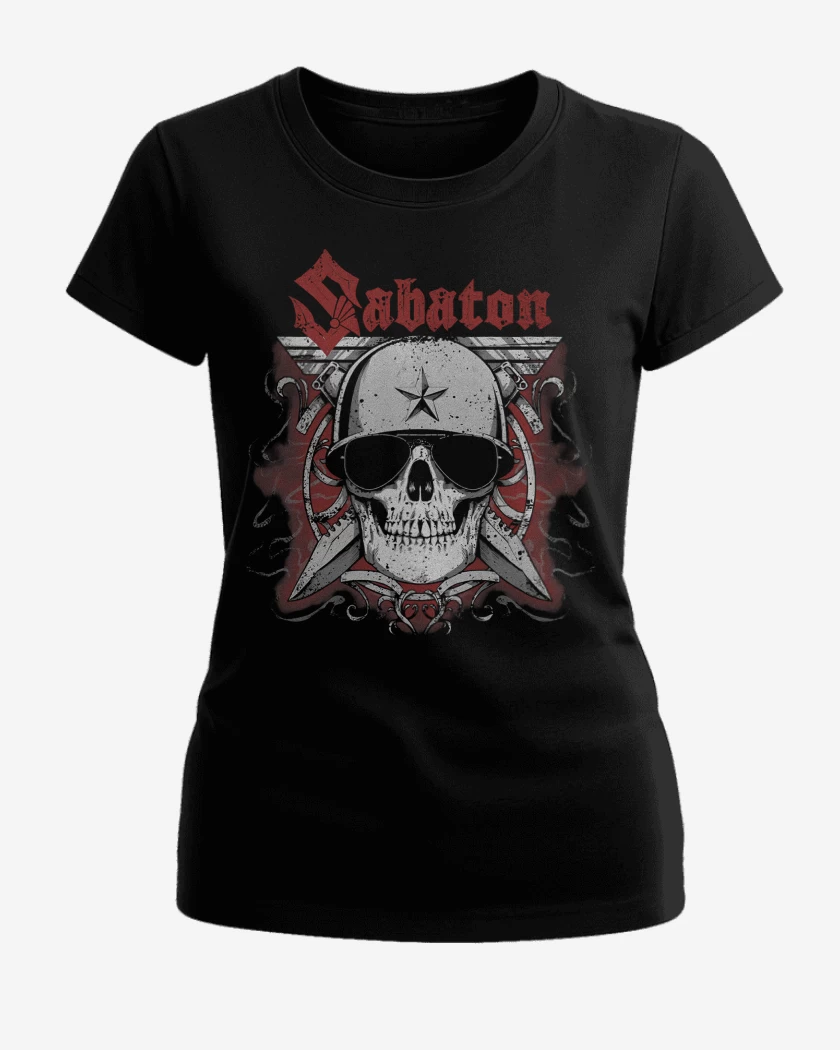 Polera de Mujer Negro de Sabaton Soldier