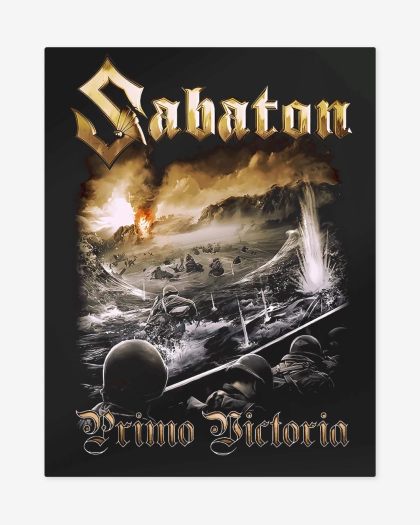 Print metalico Negro de Sabaton Primo Victoria