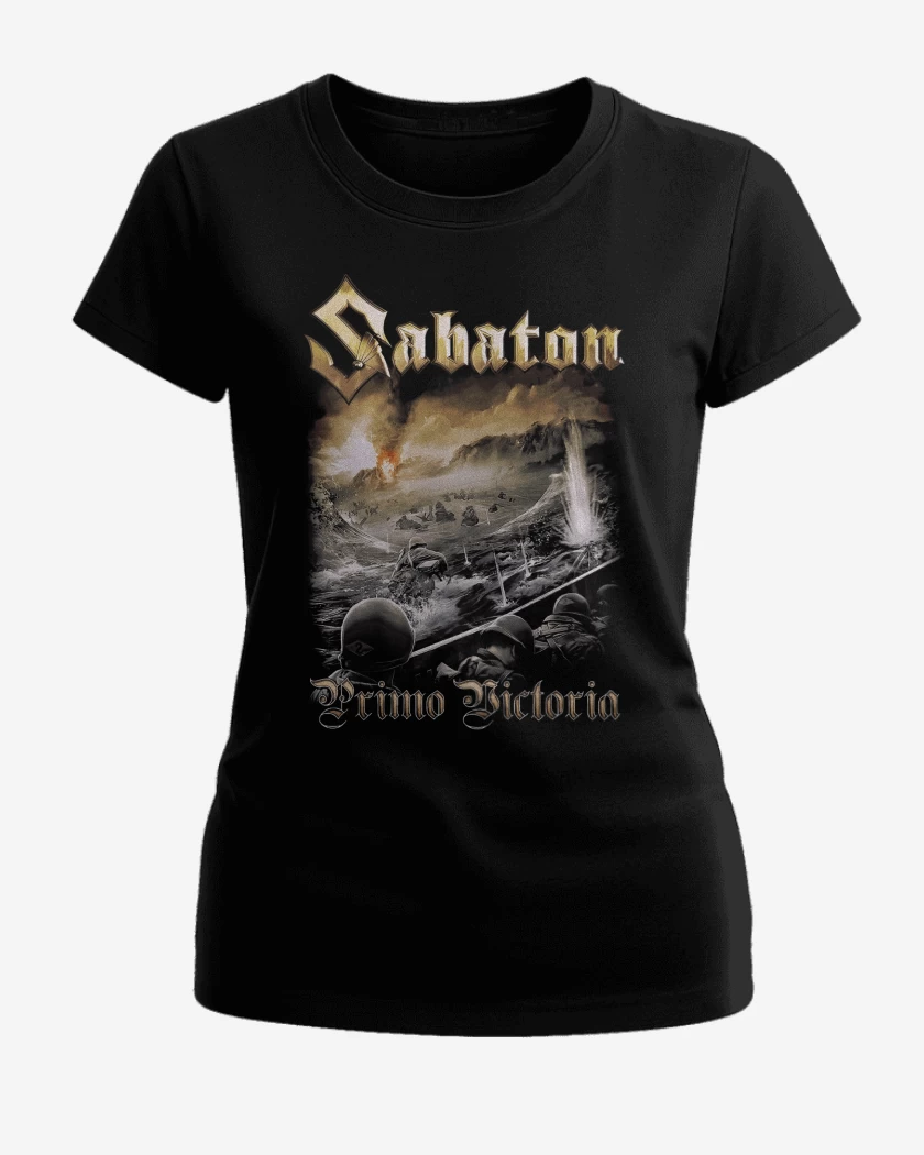 Polera de Mujer Negro de Sabaton Primo Victoria