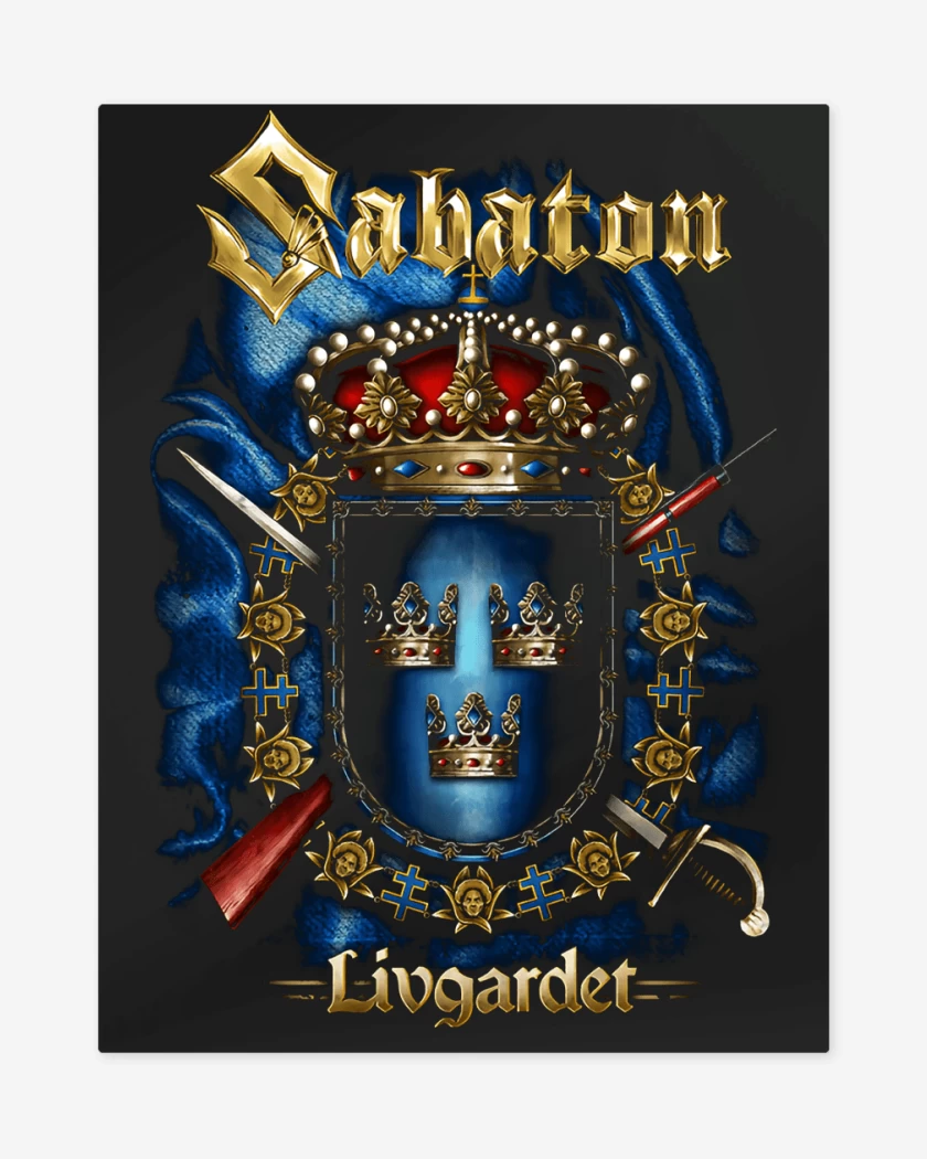 Print metalico Negro de Sabaton Livgarder